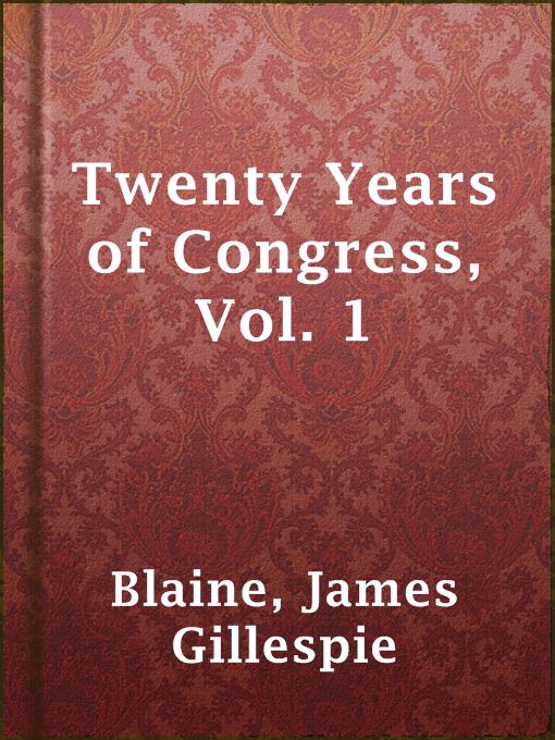 Cover image for Twenty Years of Congress, Vol. 1